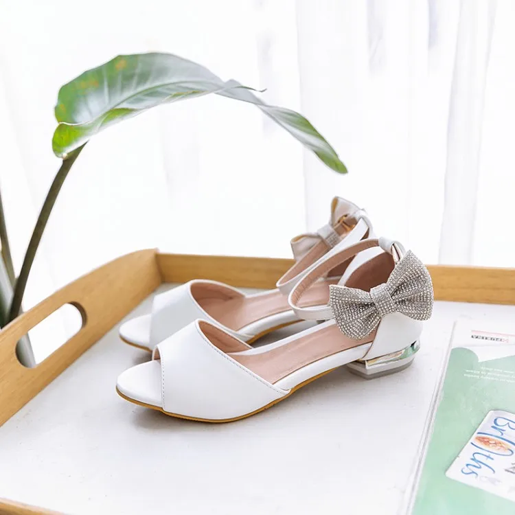 

Big Size 9 10 11-13 summer flat sandals ladies women shoes woman Ribbon fish mouth with bow
