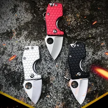 Мини-нож карманный нож EDC из нержавеющей стали складной десантник Открытый выживания охотничьи ножи с десантником веревка