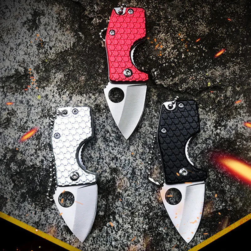 

Mini Knife Pocket Knife EDC Stainless Steel Folding Paratroopers Outdoor Survive Hunting Knives with Paratrooper Rope