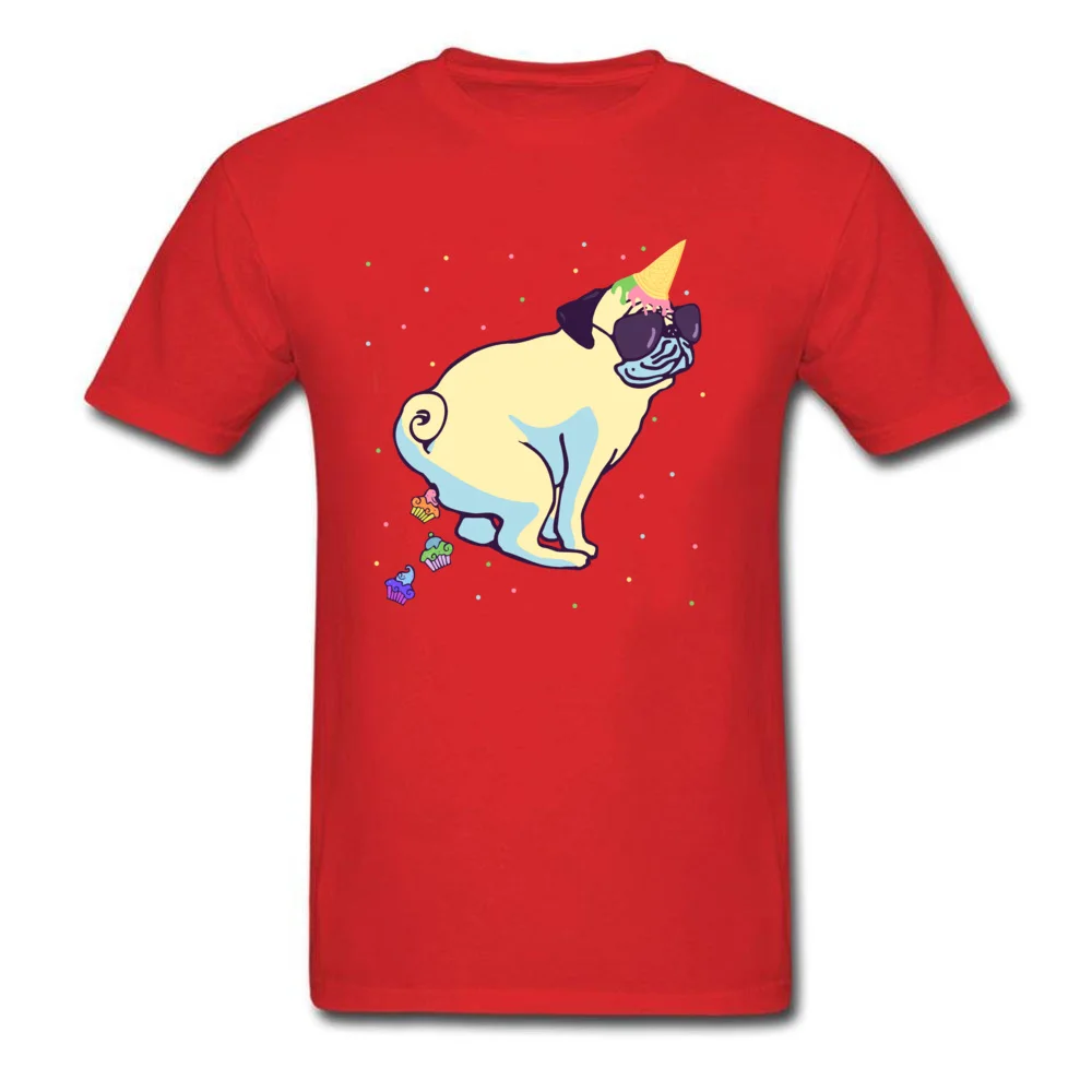 Pug Unicorn poops cupcakes_red