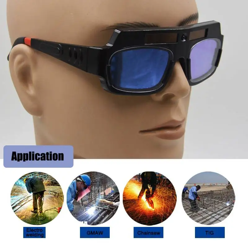 Прочная Солнечная энергия авто затемнение Сварочная маска шлем очки для сварщиков Arc PC очки для защиты от сварки