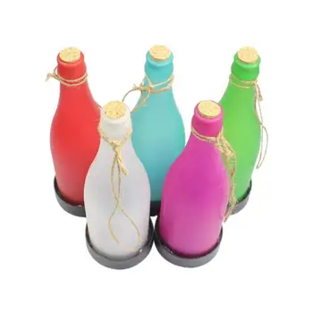 

5pcs Solar Power Wine Bottle Shape Light Sense Garden Decoration Lights