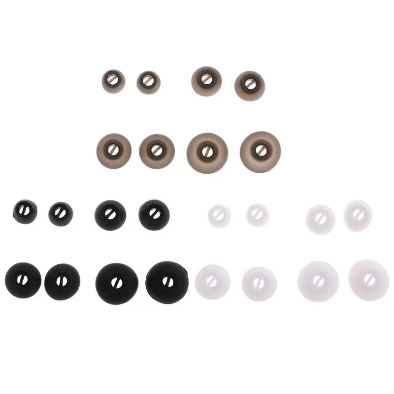 

4 Pairs Ear Tips Buds In-Ear Earphone Silicone Earbuds Earhooks Eartips Replacement for CX3.00 CX5.00 Wireless Bluetooth Headset