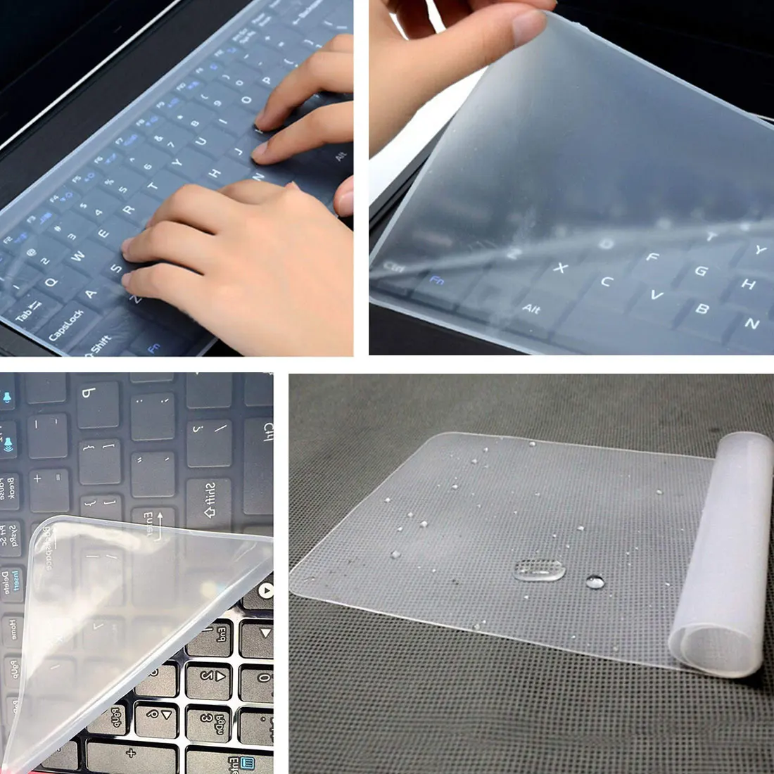 

Anti-dust Waterproof Keyboard Cover Universal Soft Silicone Protector Film Replacement for Macbook Laptop Notebook