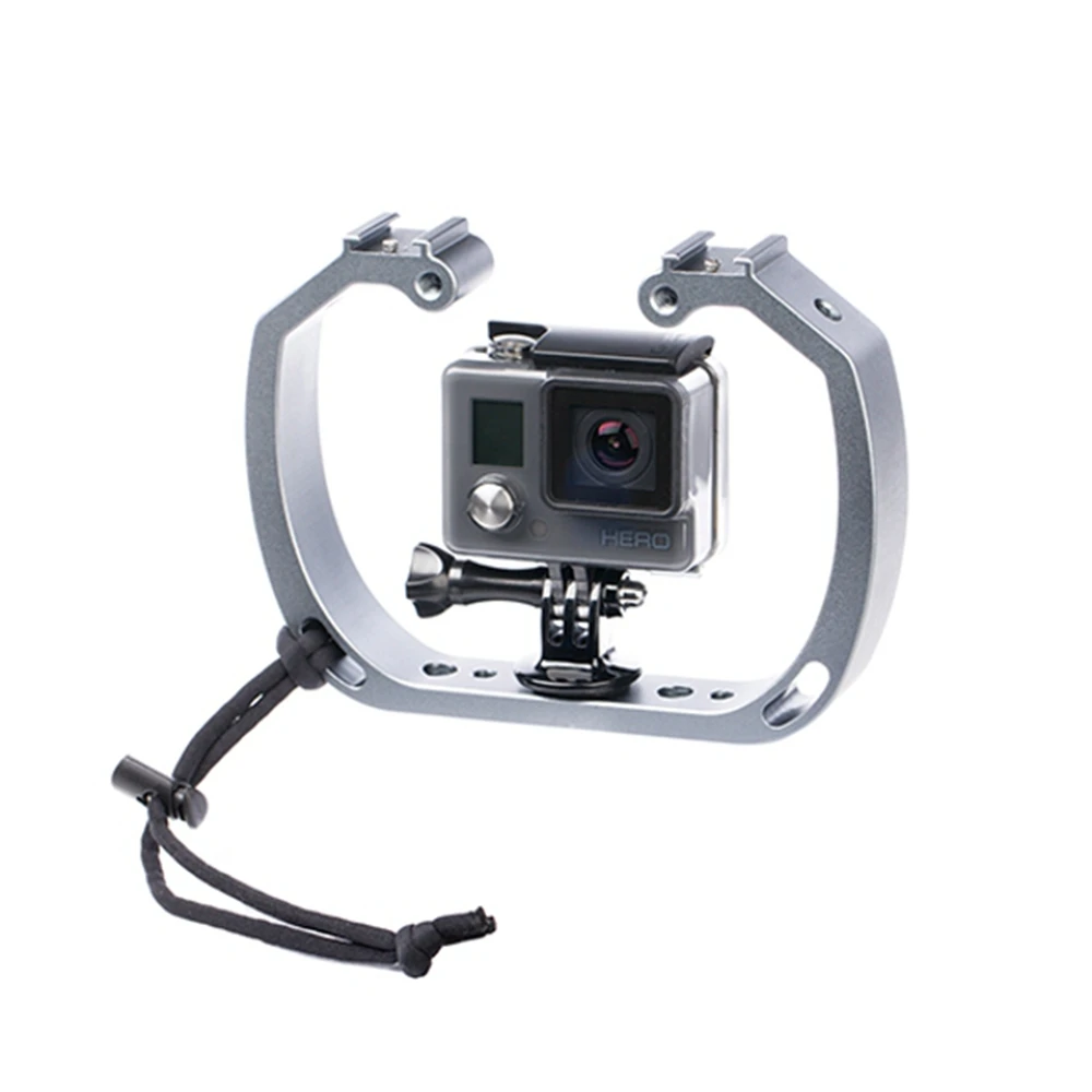 

Universal Camera Cages 1/4 3/8 Screw Hole Mount Holder For Tripod FOR GoPro Underwater Shooting Photography Accessories