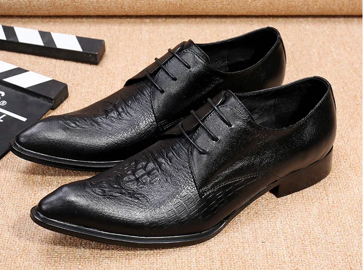 

Men spring autumn new fashion foreign casual leather shoes male business slip on pointed toes england style dress shoes