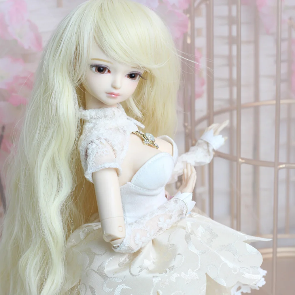 Trendy Princes Lace Dress Skirt Stockings Underwear Pendant Set for 1/4 45cm BJD Girl Dolls Dress up Party Accessories