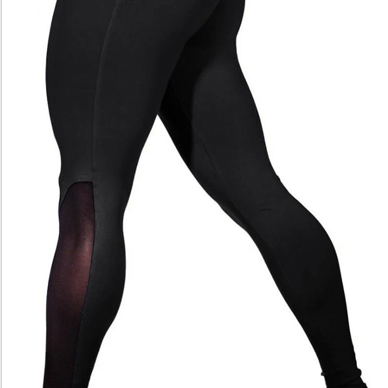 HIBUBBLE, высококачественные леггинсы, одноцветные штаны для йоги, быстросохнущие леггинсы, Леггинсы для фитнеса, сетчатые Леггинсы для женщин, спортивные - Цвет: Черный