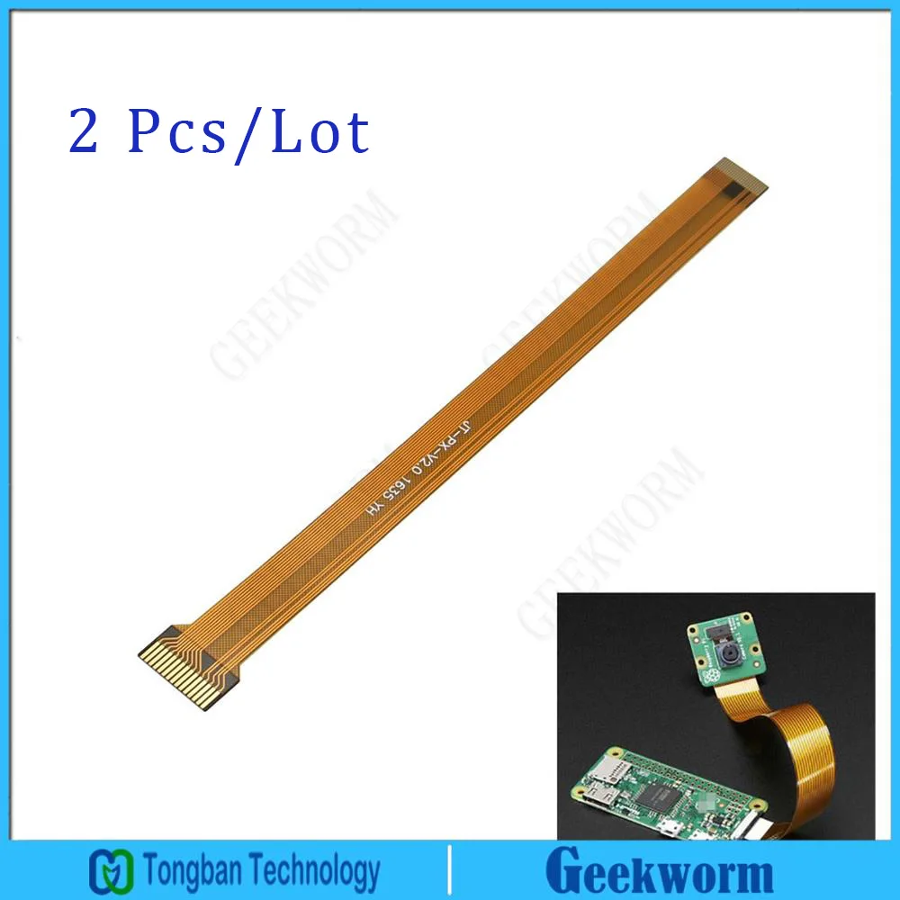

2Pcs Pi Zero \ Zero W FFC \ FPC Wire Specific Data Ribbon Cable for Raspberry Pi Zero \ Zero W Camera (2pieces/lot)