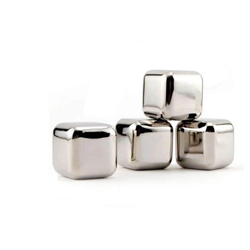10 pcs/lot Stainless Steel Whiskey Stones Ice Cubes Soapstone Glacier