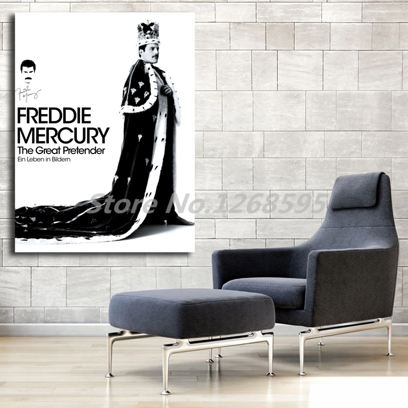 Freddie Mercury The Great Pretender плакат холст живопись печать спальня домашний декор
