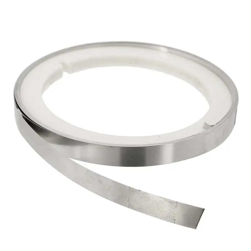 

MTGATHER Welding Tape 10X0.15T Nickel Plated Steel Strip Sheet For Battery Pack DIY Dia10.6cm Silver 5m New Arrival