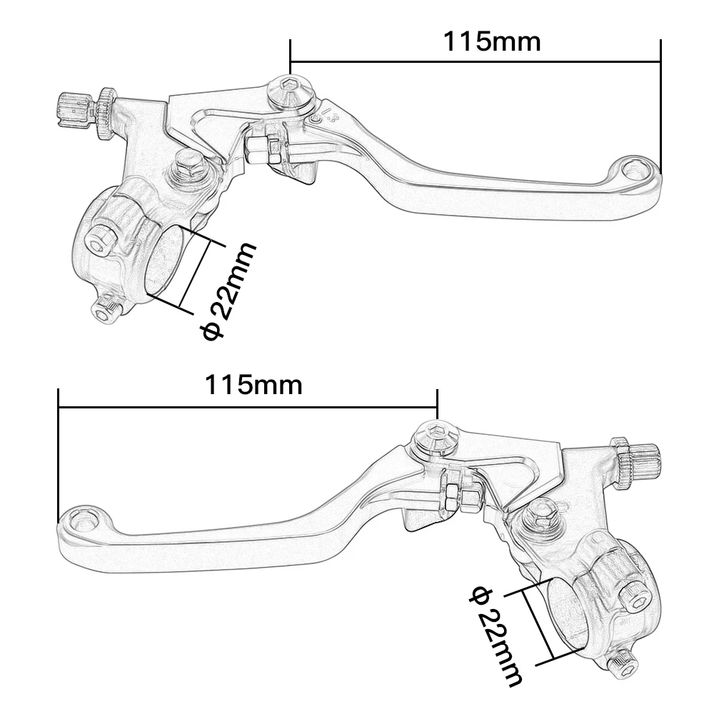 Короткие рычаги сцепления для мотоциклов Honda CRF100F/70F/80F 2004 2009 MR175K/125K/250K Elsinore 1991 tl125