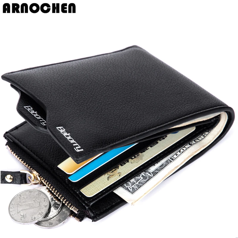 

Short paragraph soft surface 2018 men's new wallet passport bank card package business men's pu leather smart wallet XD492