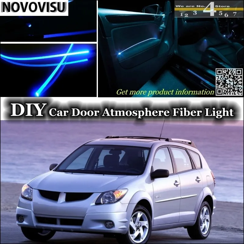 Нововису для Pontiac Vibe 2003~ 2010 интерьерный светильник окружающей среды атмосферный волоконно-оптический ленточный светильник s внутри Дверная панель ОСВЕЩЕНИЕ