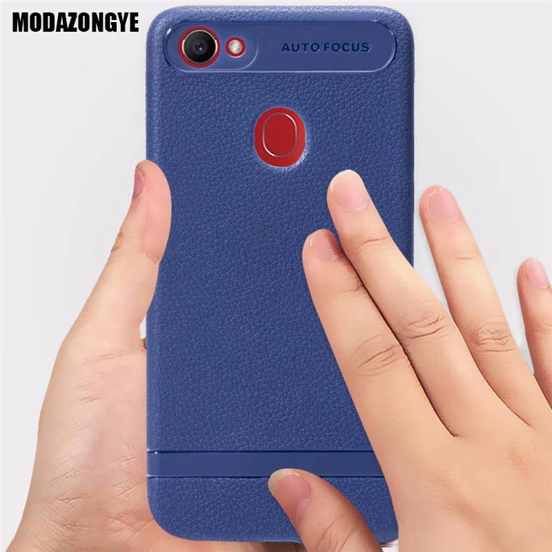 OPPO F7 Case OPPO F7 Case Cover 6.23 inch Soft Leather Grained TPU Back Cover Phone Case OPPO F7 OPPOF7 F 7 Capa Fundas
