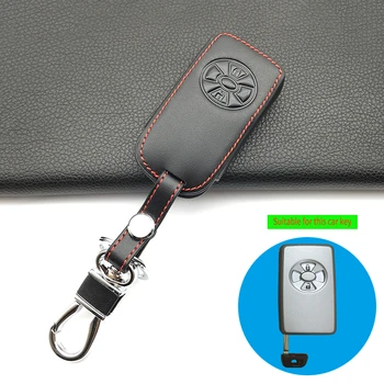 

Leather Key Case Cover Keychain 2 Buttons Smart Remote Key Shell Fob For Toyota Rav4 Yaris 2011 / For Toyota RAV4 Vitz Ractis