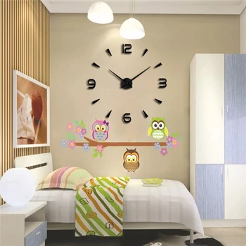 

2020 muhsein large DIY Wall Clock Acrylicl Mirror 3D Wall clock Personalized Digital Wall Clocks Circular Free shipping