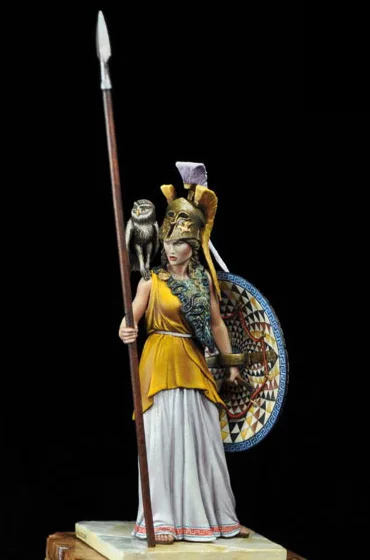 Неокрашенный набор 1/22 80 мм фигурка Athena girl древняя исторических фигурок из