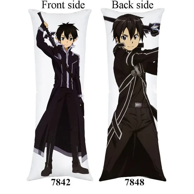 Anime Sword Art Online Kirito Asuna hugging body pillowcover cartoon