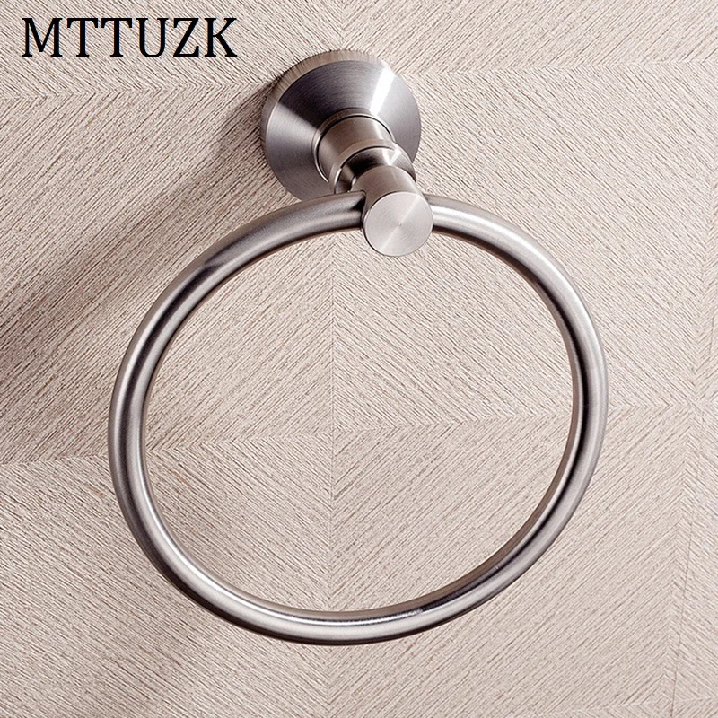 MTTUZK 304 stainless steel towel ring towel rack bathroom rack Towel hanger towel holder toalha