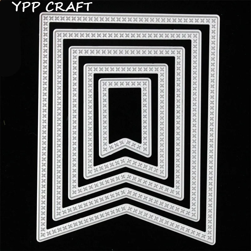 

YPP CRAFT Metal Frames Corners Set Cutting Dies Stencils for DIY Scrapbooking/photo album Decorative Embossing DIY Paper Cards