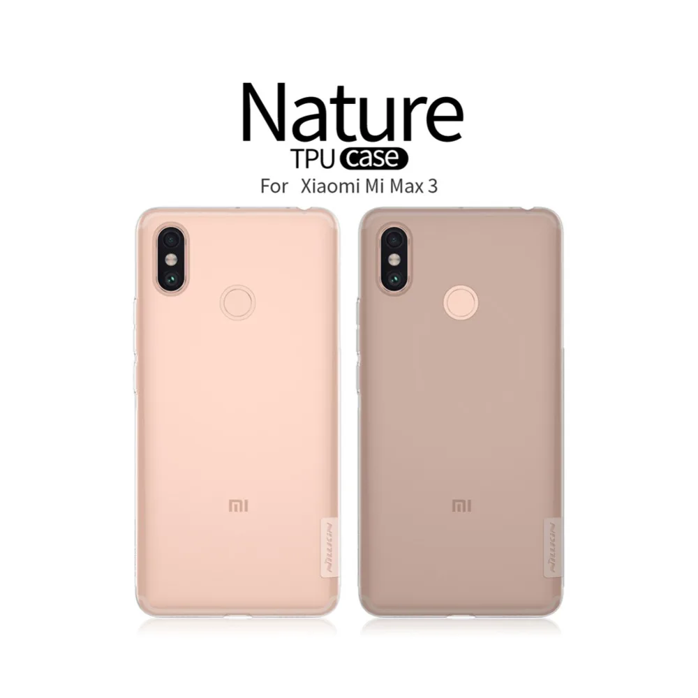 For Xiaomi Mi Max 3 Case Nillkin Super Thin Nature Transparent Clear Soft phone Cases Bumper case |