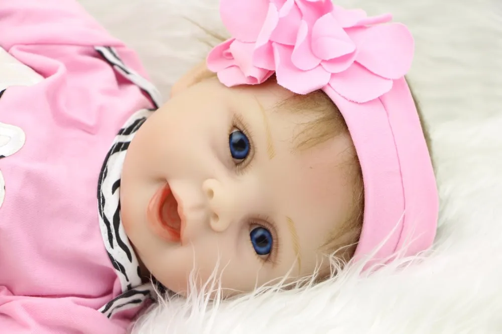 Детские куклы Reborn Toys 22 дюйма 55 см, мягкие силиконовые куклы reborn Baby girl, bebe, оригинальные брендовые куклы reborn, подарок для ребенка