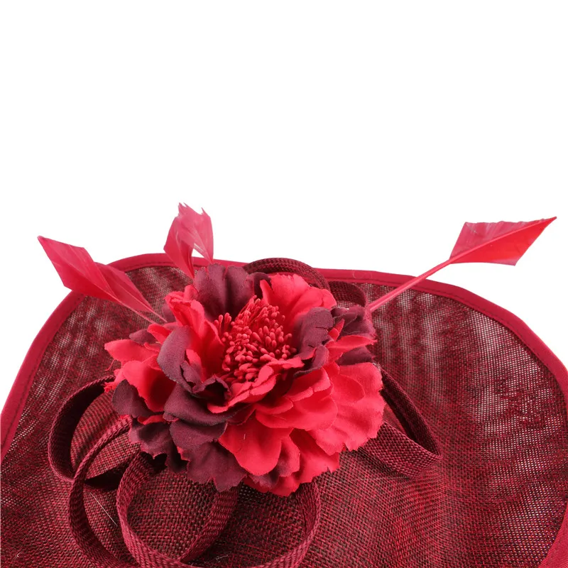 Feminino millinery fascinators headbands chapéu flor headwear