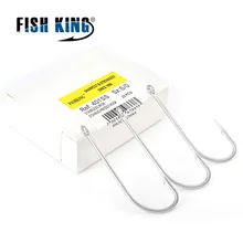 FISH KING 401SS рыболовные мягкие крючки 6/0#-1/0#25 шт. 1#-8#50 шт. крючки для Червяков широкий суперзамок крючок-приманка для рыбы Крючки