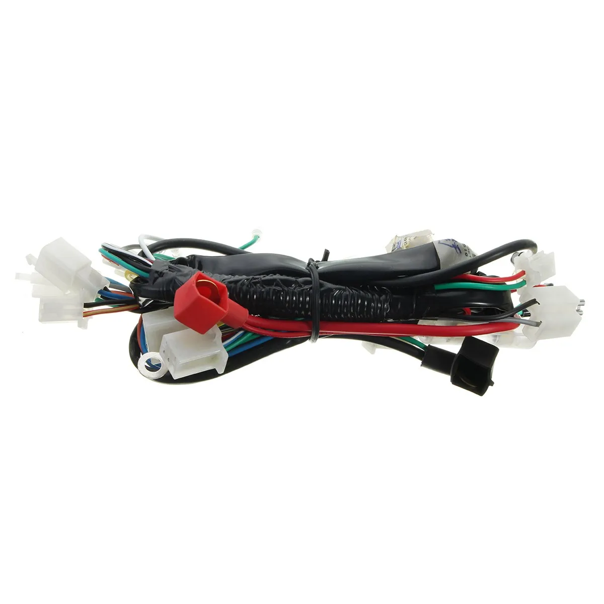  Motorcycle Wiring Harness Machine Electric Start Wiring Loom Harness Pit Bike ATV Quads 50cc 70cc 9
