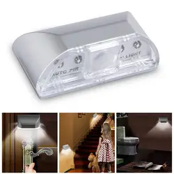 Светодиодный движения Сенсор свет Батарея-питание светодиодный ночник для Stick-в любом месте гардероб Лестницы прихожей Ванная комната