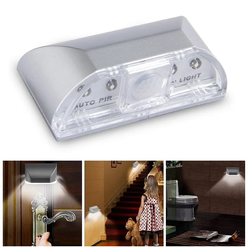 

LED Motion Sensor Light Battery-Powered LED Night Light For Stick-anywhere Closet Stair Hallway Bathroom Bedroom Kitchen Lights