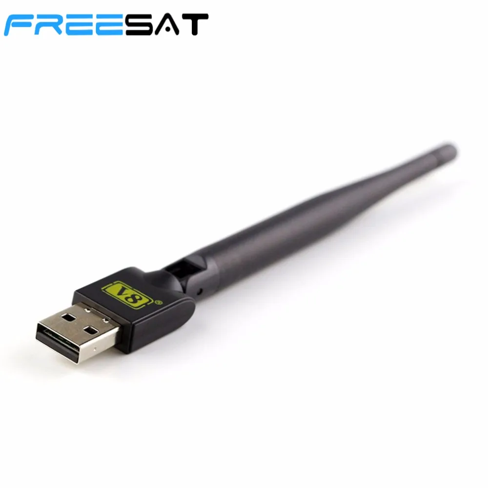 FREESAT USB WiFi с антенной работает для Freesat V7 V8 серии цифровых спутниковых приемников для ТВ-приставки стабильный сигнал