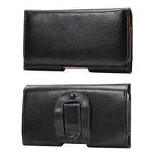 Mobile Belt Case Genuine Leather For Samsung Galaxy S4 Mini Case Leather Real Horizontal Belt Clip Holster Universal Phone Pouch