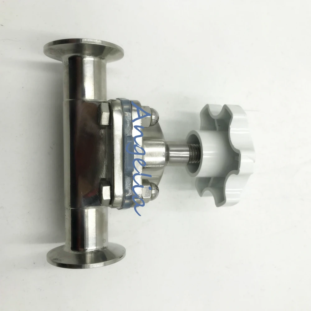 3/" Труба OD 19 мм санитарная нержавеющая сталь 316L Tri-Clamp OD 50,5 мм мембранный клапан силиконовый