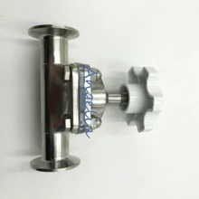 3/" Труба OD 19 мм санитарная нержавеющая сталь 316L Tri-Clamp OD 50,5 мм мембранный клапан силиконовый