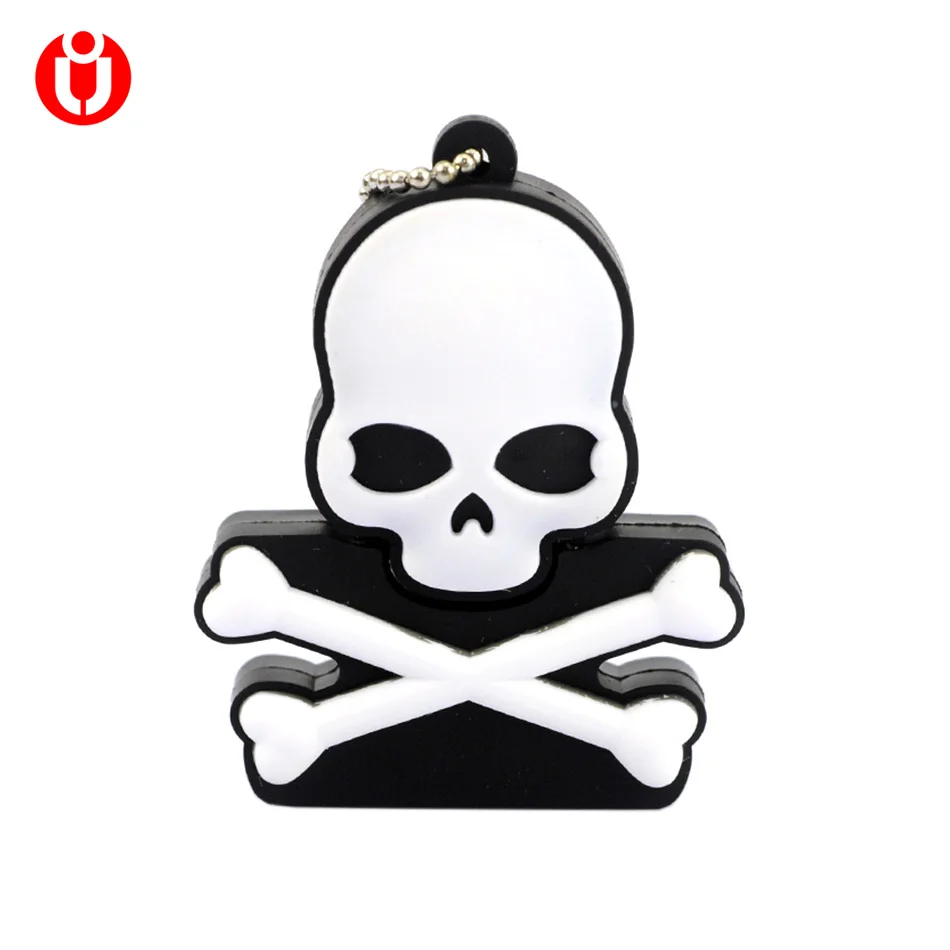 USB 128 ГБ 64 Гб флэш накопитель Gartoon Skull Usb накопитель/Usb карта памяти 4 8 16 32 флеш U диск|u