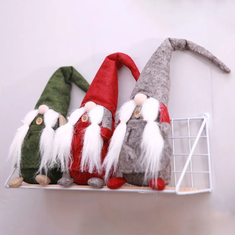 Ручная работа, Шведский Рождественский Санта-Клаус, украшение, плюш, Рождественский Забавный плюш-Рождественский подарок для детей