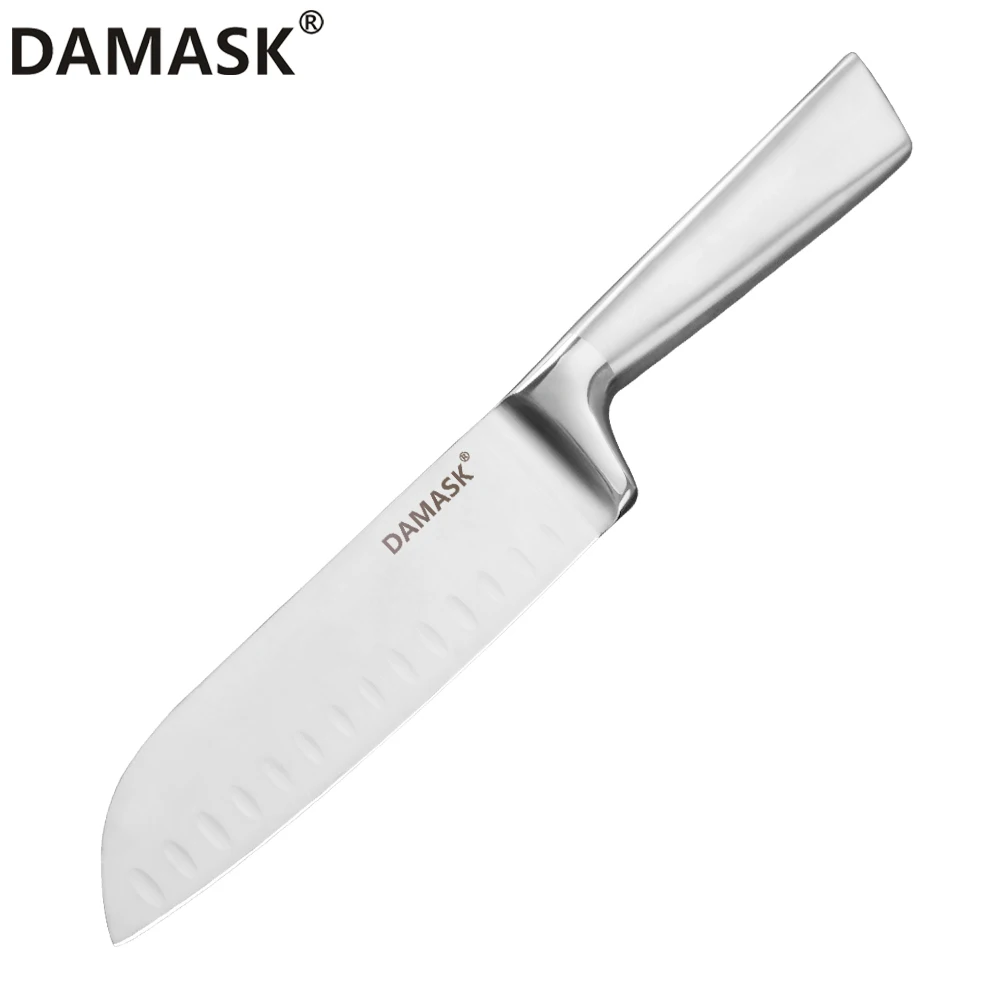 

Damask Japanese High Grade Fruit Utility Santoku Bread Slicing Chef Kitchen Knives Set Meat Cleaver Stainless Steel Knife Set