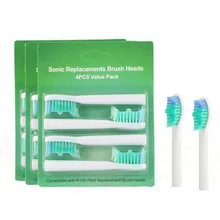 800pcs Compatible With HX7004 Replacement Brush Heads For Applicable To Philips Sonicare E Series Toothbrush Head Soft Bristles