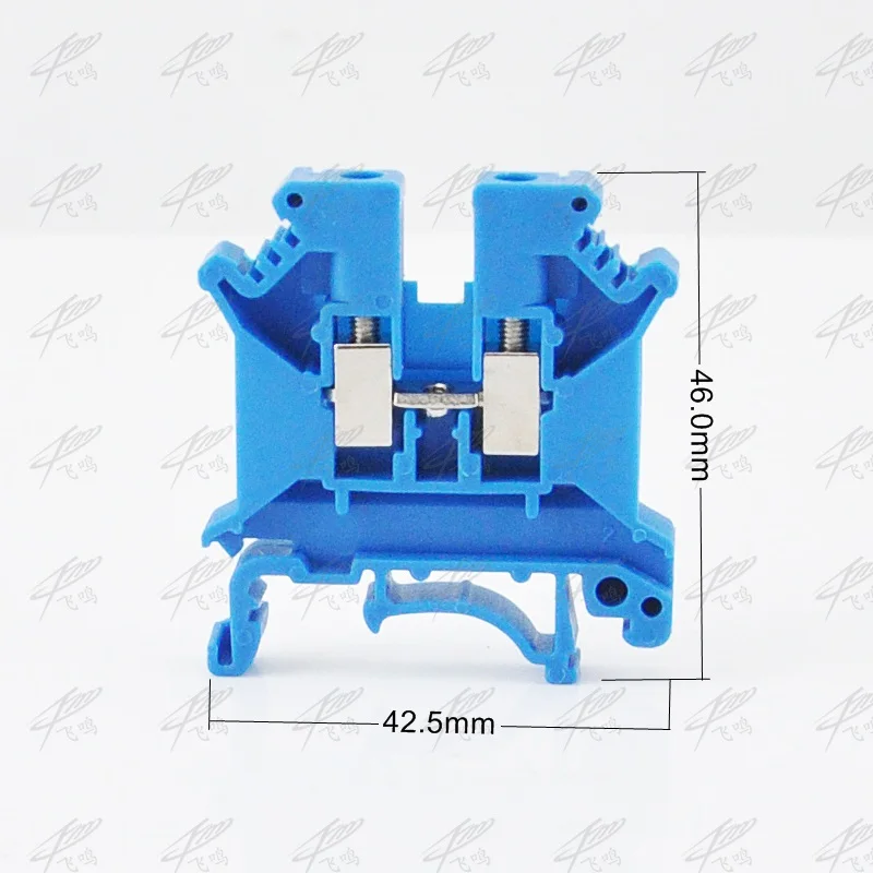 10 шт. UK-5N din-рейку Универсальный Винтовые клеммы Тип UK5N синий Феникс Тип высокое качество