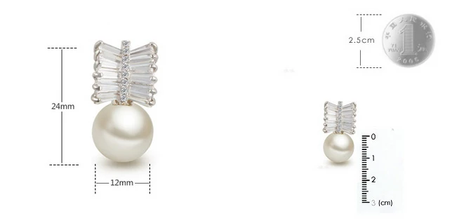 Женские серьги гвоздики с жемчугом фианитом и жемчугом|pearl stud earrings|fashion earringsstud