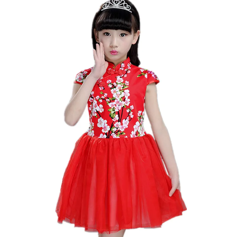 Летнее платье Ципао для маленьких девочек; элегантные вечерние платья Ципао; одежда для детей; костюм для малышей; Детские платья для девочек; одежда; Vestidos