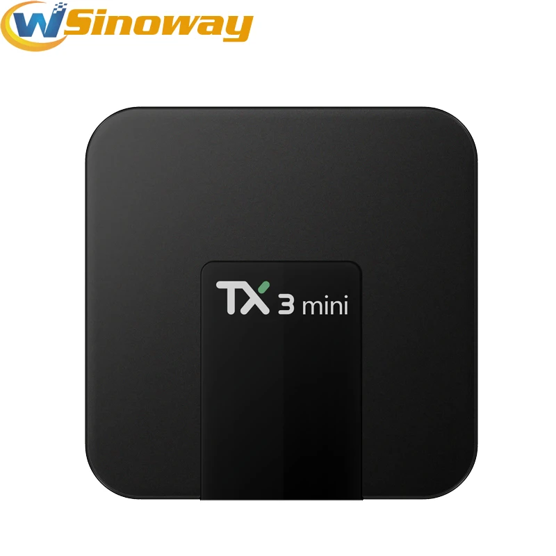 ТВ приставка TX3 Mini Android 7 1 Amlogic S905W 2 4 ГГц Wi Fi Гб + 16 ГБ или поддержка 4K медиаплеер