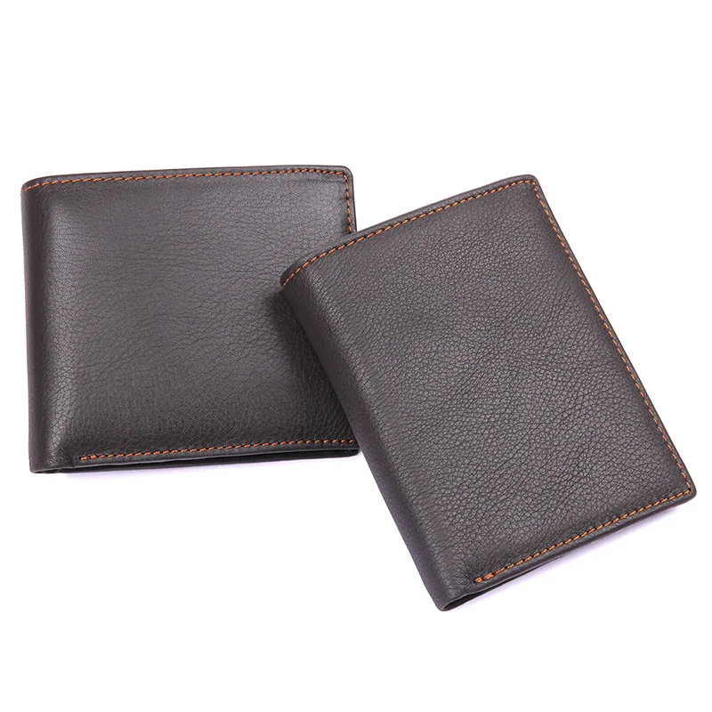 

J.M.D Vintage Designer Cow Leather America Style Short Wallet Slim ID Card Holder Men's Business Wallet 8155-