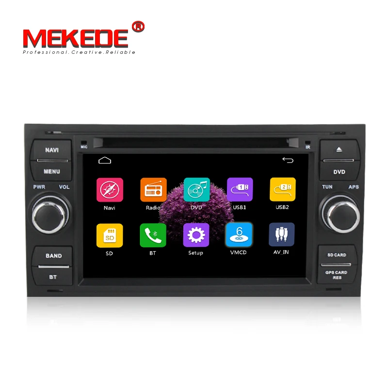 Бесплатная доставка! 2DIN автомобильный dvd плеер радио аудио gps для Ford Mondeo Focus Transit C