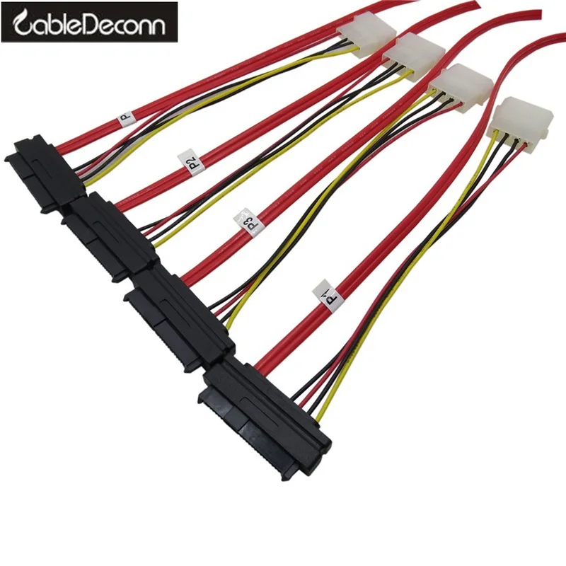 Mini SAS 4i SFF 8087 36P до 4 29Pin Sff 8482 красный кабель 100 см|cable mini usb|mini heatercable zipper |