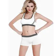 Женский модный комплект одежды для фитнеса, Одноцветный спортивный, повседневный бюстгальтер, всесезонные короткие штаны, комплект из 2 предметов, стандартный комплект