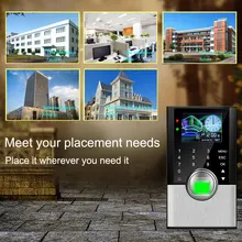 Biometric Fingerprint Time Attendance System TCPIP Fingerprint RFID Door Access Control System Card Time Clock Employee Machine Biometric Fingerprint Time Attendance System TCPIP Fingerprint RFID Door Access Control System Card Time Clock Employee Machine